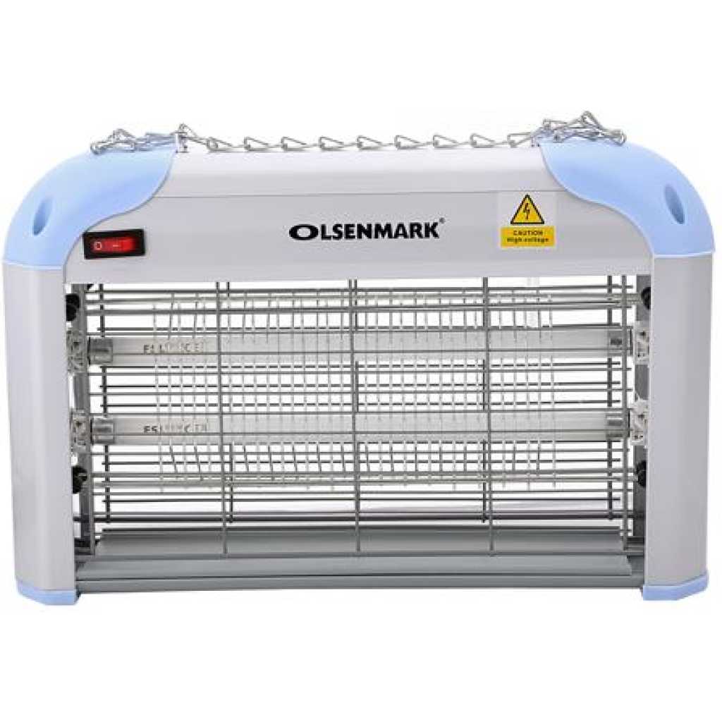 OLSENMARK OMBK1511 Fly And Insect Killer - Powerful Fly Zapper 2X8W Uv Light,Electric Bug Zapper, Insect Killer, Fly Killer, Wasp Killer – Insect Killing Mesh Grid, with Detachable Hang