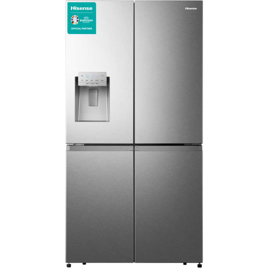 Hisense 720-Litre French Door Side by Side Fridge RC-72WS4SA; With Ice & Water Dispenser, Frost Free Refrigerator - Silver