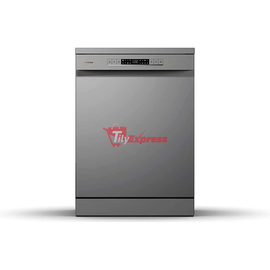 Hisense Dishwasher Free Standing 13 Place Setting With 8 Programs – HS622E90G - Grey