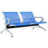 Genuine Metallic Waiting chair 2 seaters blue colour Home Office Desk Chairs TilyExpress