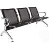 Genuine Metallic Waiting chair 3 seaters black