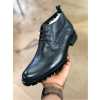 Men's Lace-up Formal Boots Shoes - Black