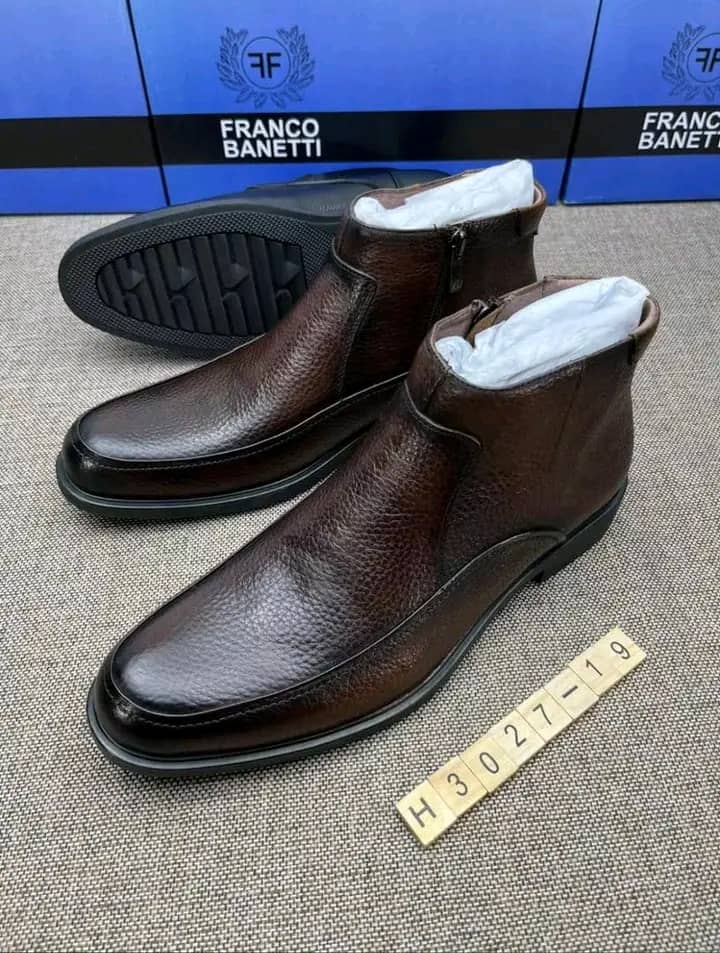 Franco Banetti Men s Formal Gentle Boots Shoes Brown TilyExpress Uganda
