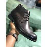 Men's Designer Boots Formal Shoes - Coffee Brown