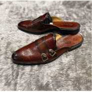 Men's Designer Gentle Open End Shoes - Brown