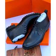Men's Formal Lace-up Boots Shoes - Black