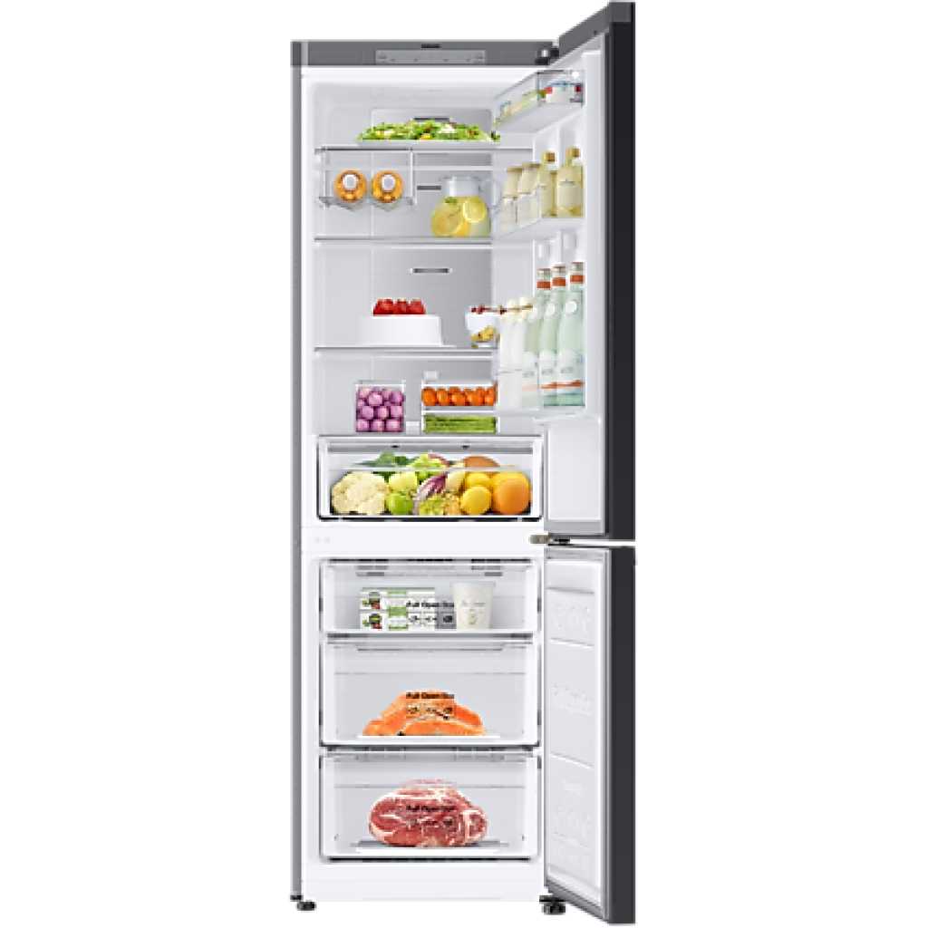 Samsung 339-Litre Fridge RB33T307029; Bespoke 2-Door Bottom Freezer Refrigerator, Navy