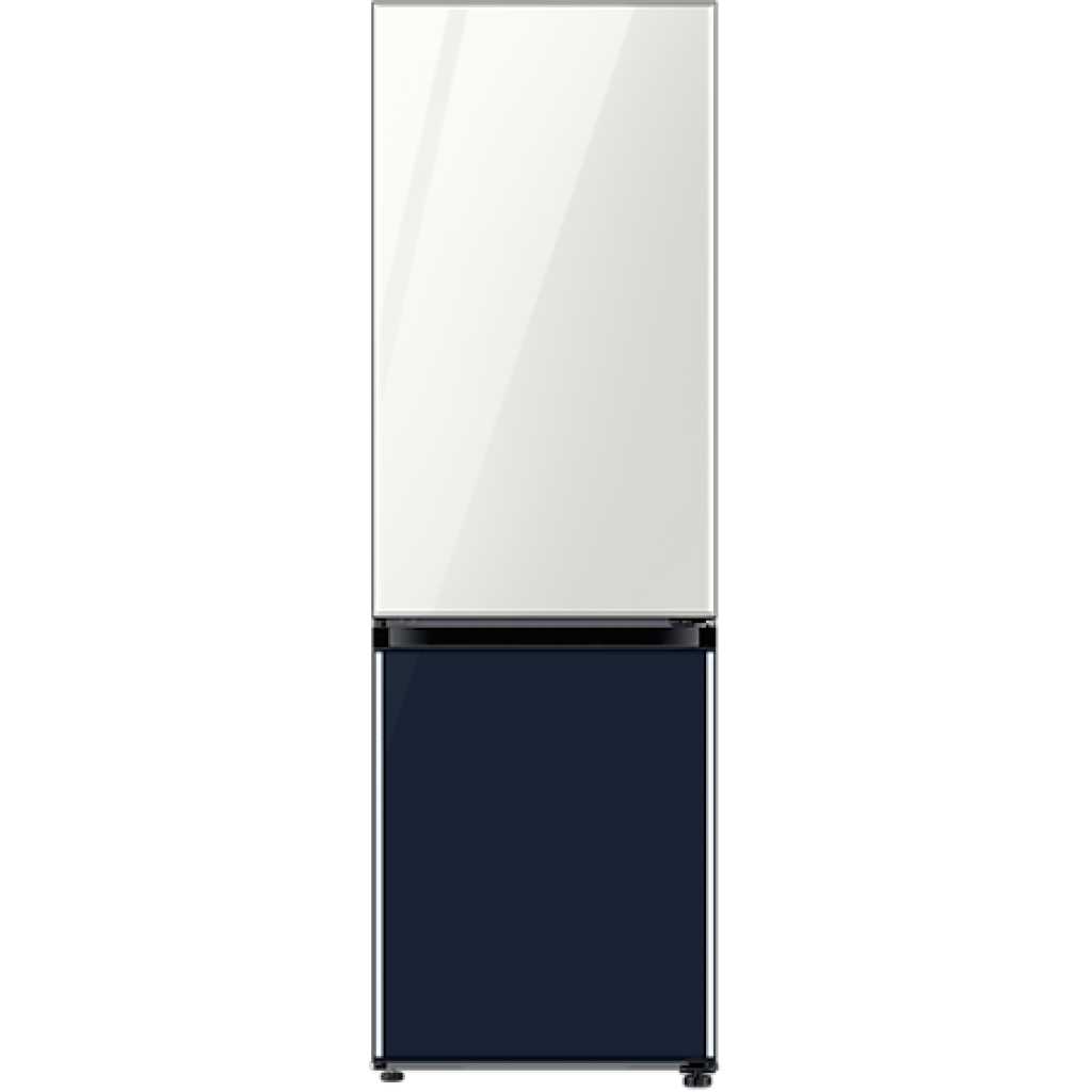 Samsung 339-Litre Fridge RB33T307029; Bespoke 2-Door Bottom Freezer Refrigerator, Navy