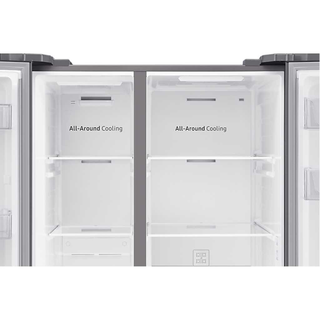 Samsung 635-Liter Fridge RS5000RC; Side-by-Side Frost Free Fridge Freezer with SpaceMax™ Technology - Silver