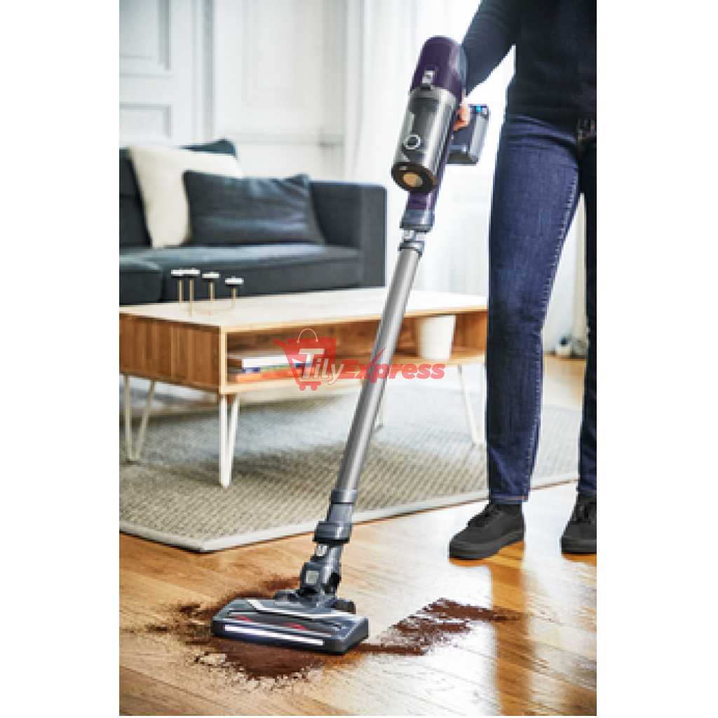 Tefal Cordless Handstick Vacuum Cleaner TY6837HO; STEAM CLEAN 100W 18V up to 45Min +5 Accessories