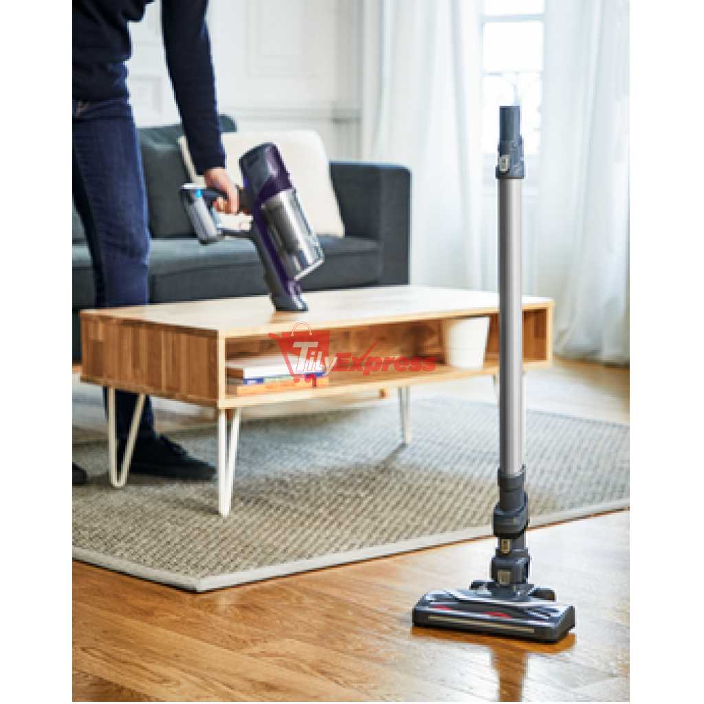 Tefal Cordless Handstick Vacuum Cleaner TY6837HO; STEAM CLEAN 100W 18V up to 45Min +5 Accessories