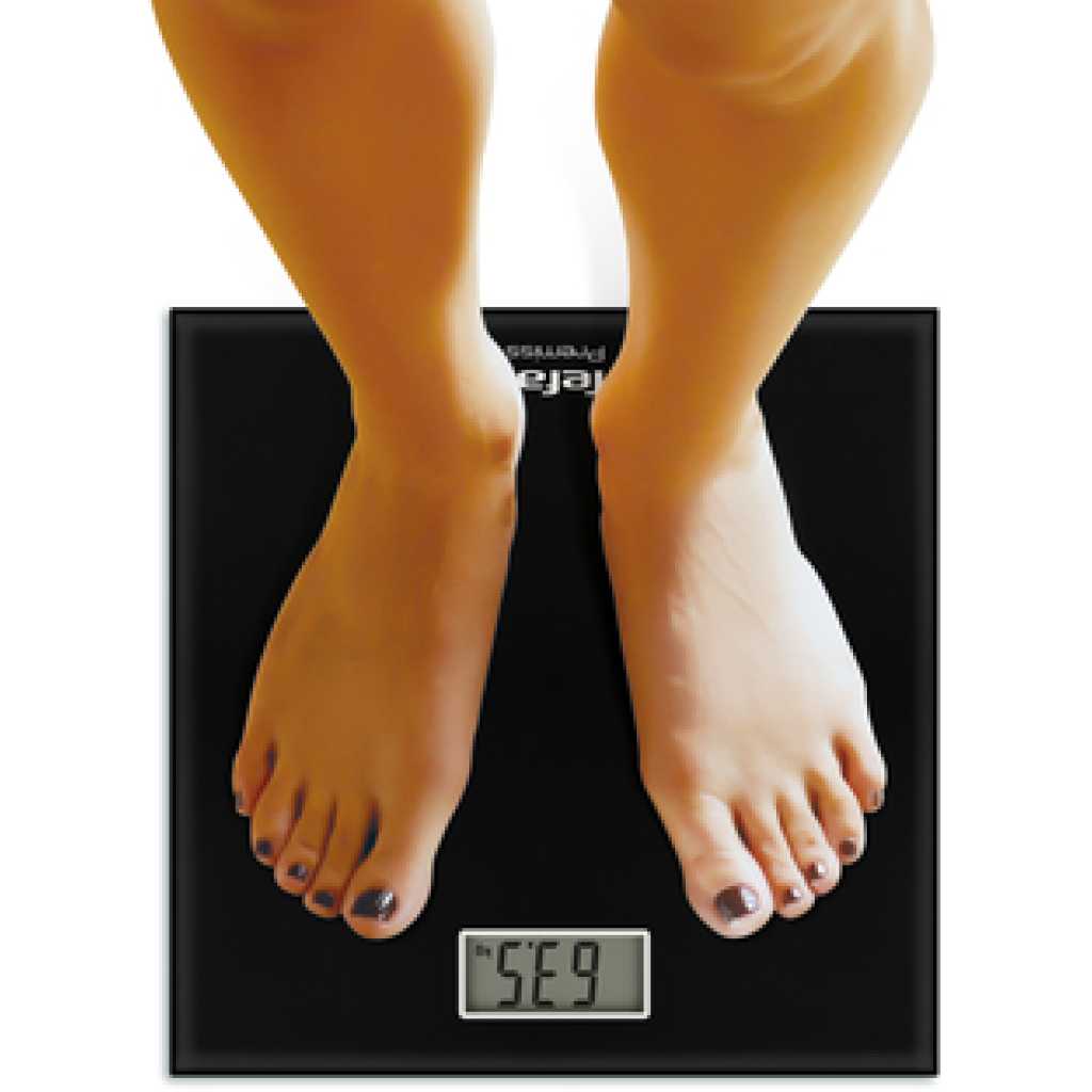 Tefal Premis Electronic Bathroom Scale PP1400V0, maximum 150 Kilo Capacity - Black