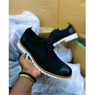 Men's Lace-up Gentle Shoes - Black