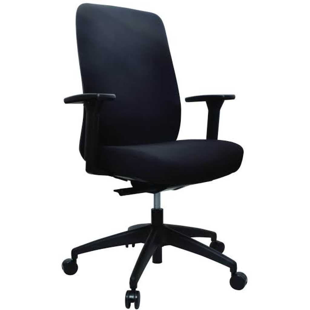 ModernForm Office Chair Fabric-Black (2yrs warranty)