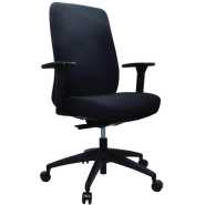 ModernForm Office Chair Fabric-Black (2yrs warranty) Home Office Desk Chairs TilyExpress