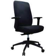 ModernForm Office Chair Fabric-Black (2yrs warranty)