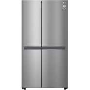 LG 649-Litres Fridge GC-B257JLYL 649(L) | Side by Side Refrigerator | Smart Inverter Compressor | Multi Air Flow | Smart Diagnosis™ - Inox