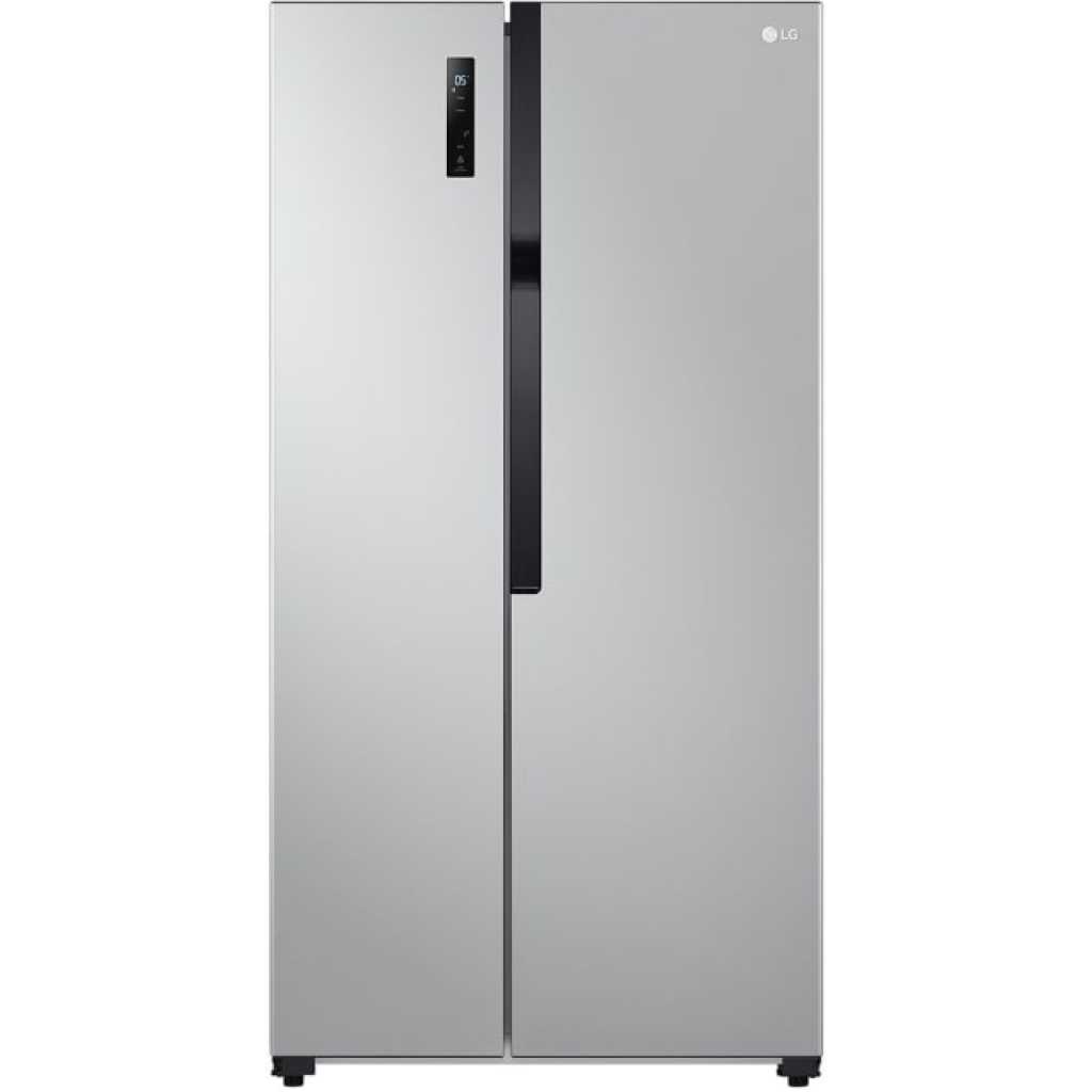 LG 519-Litres Fridge GCFB507PQAM; 519(L), Side by Side Refrigerator, Smart Inverter Compressor, Multi Air Flow, Total No Frost - Silver