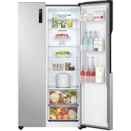 LG 519-Litres Fridge GCFB507PQAM; 519(L), Side by Side Refrigerator, Smart Inverter Compressor, Multi Air Flow, Total No Frost - Silver