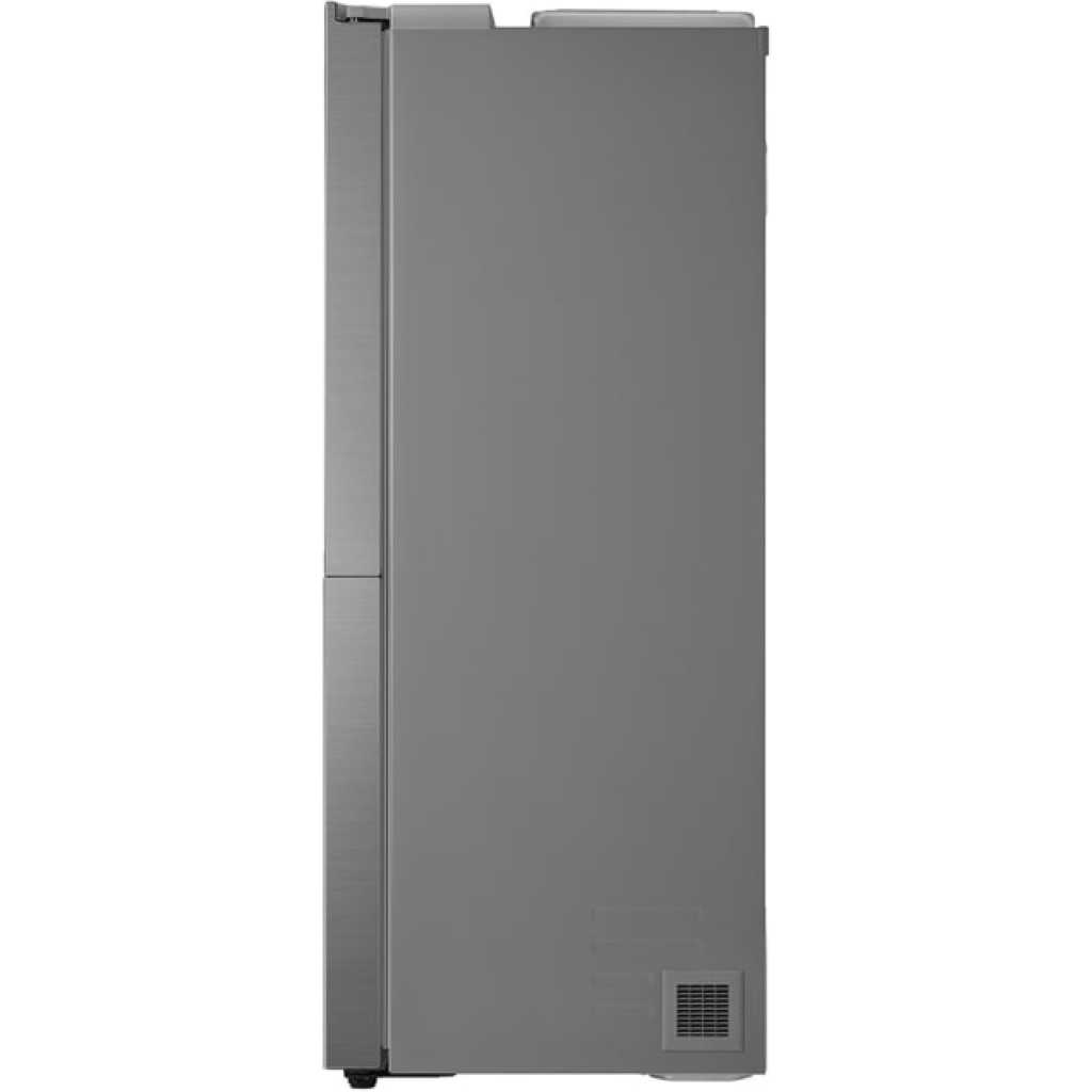 LG 649-Litres Fridge GC-B257JLYL 649(L) | Side by Side Refrigerator | Smart Inverter Compressor | Multi Air Flow | Smart Diagnosis™ - Inox