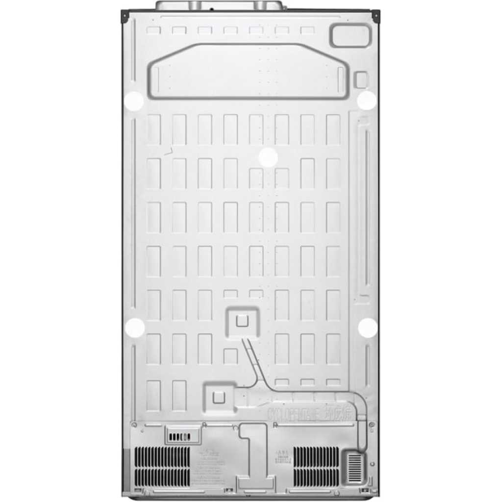 LG 649-Litres Fridge GC-B257JLYL 649(L) | Side by Side Refrigerator | Smart Inverter Compressor | Multi Air Flow | Smart Diagnosis™ - Inox