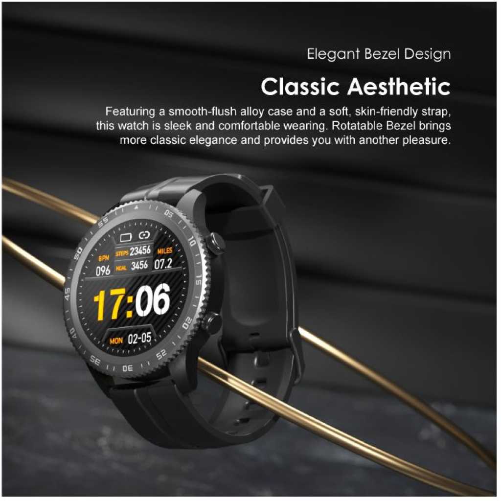 Oraimo Tempo W3 Smart Watch OSW-22N IP68 Waterproof Fitness Tracker Heart Rate Sleep Monitor 13 Sports Modes 20-day Battery Life