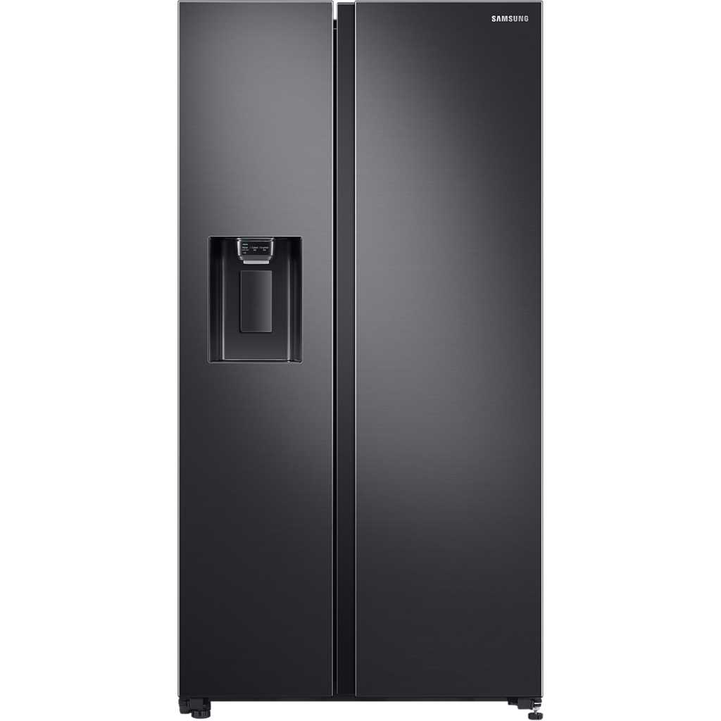 Samsung 635-Litres Fridge RS64R5311B4 |Side by Side Fridge, Non-plumbed Water & Ice dispenser, SpaceMax Technology - Gentle Black