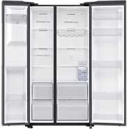 Samsung 635-Litres Fridge RS64R5311B4 |Side by Side Fridge, Non-plumbed Water & Ice dispenser, SpaceMax Technology - Gentle Black