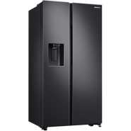 Samsung 635-Litres Fridge RS64R5311B4 |Side by Side Fridge, Non-plumbed Water & Ice dispenser, SpaceMax Technology - Gentle Black