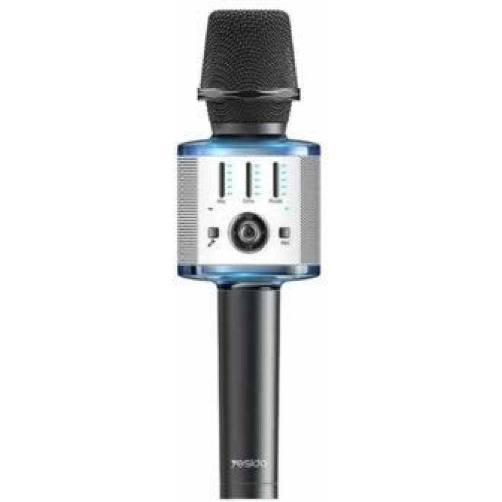 Karaoke Microphone for Kids & Adult, Handheld Wireless Bluetooth Karaoke Mic Speaker Music Player Recorder with LED Lights for Birthday Party, Wedding, Christmas