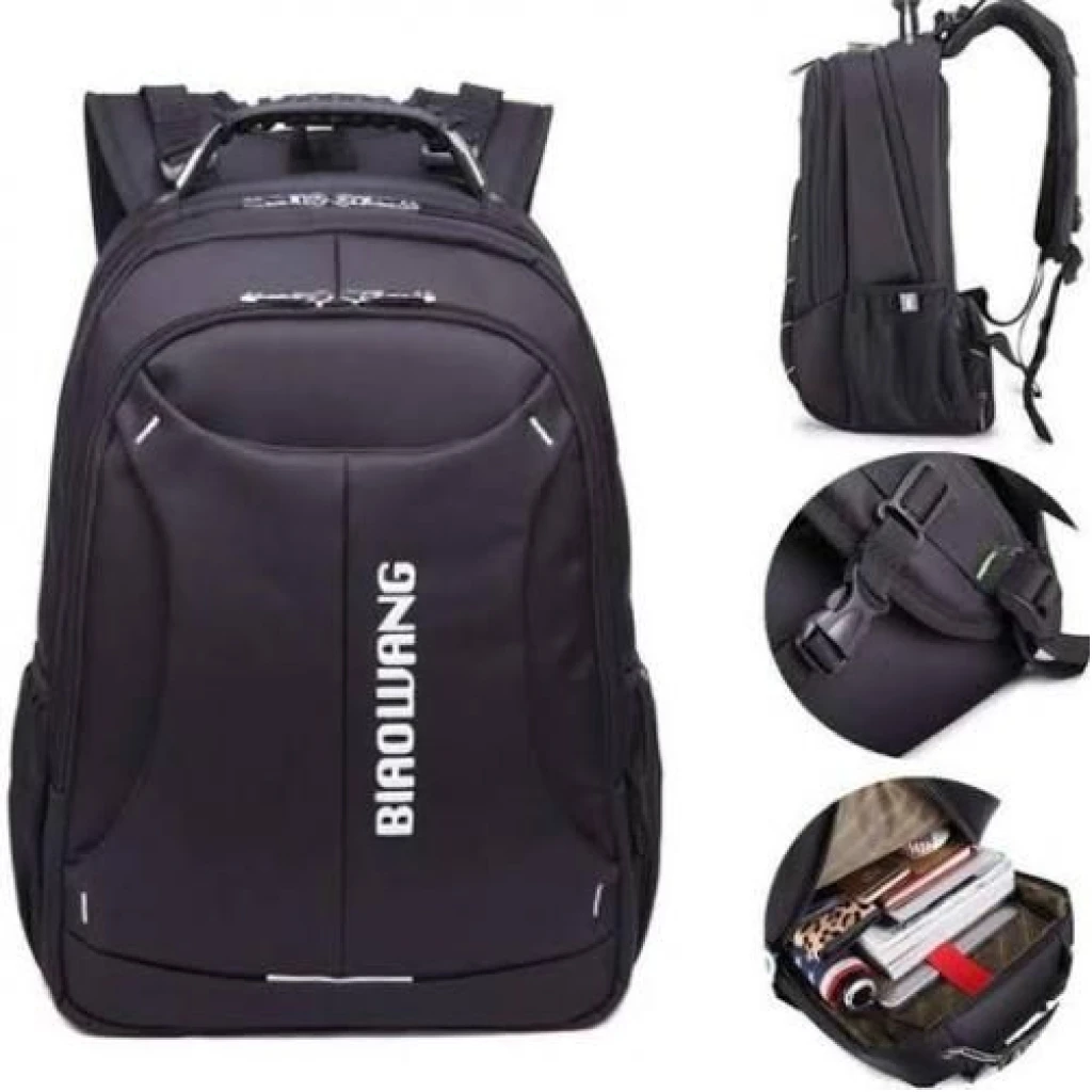 Biaowang Anti-theft Laptop Multipurpose Bag -Black