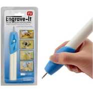 Engravedbyus Electric Engraving Pen - With Bonus Replacement Tip - White, Blue