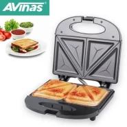 AVINAS 2 Slice Sandwich maker Non Stick Surface Bread Toaster Baker
