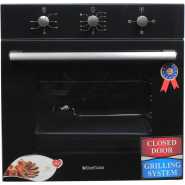 Blueflame 60cm Built-in Electric Oven 3002 BE3, Thermostat, Fan, Grill, Timer - Black