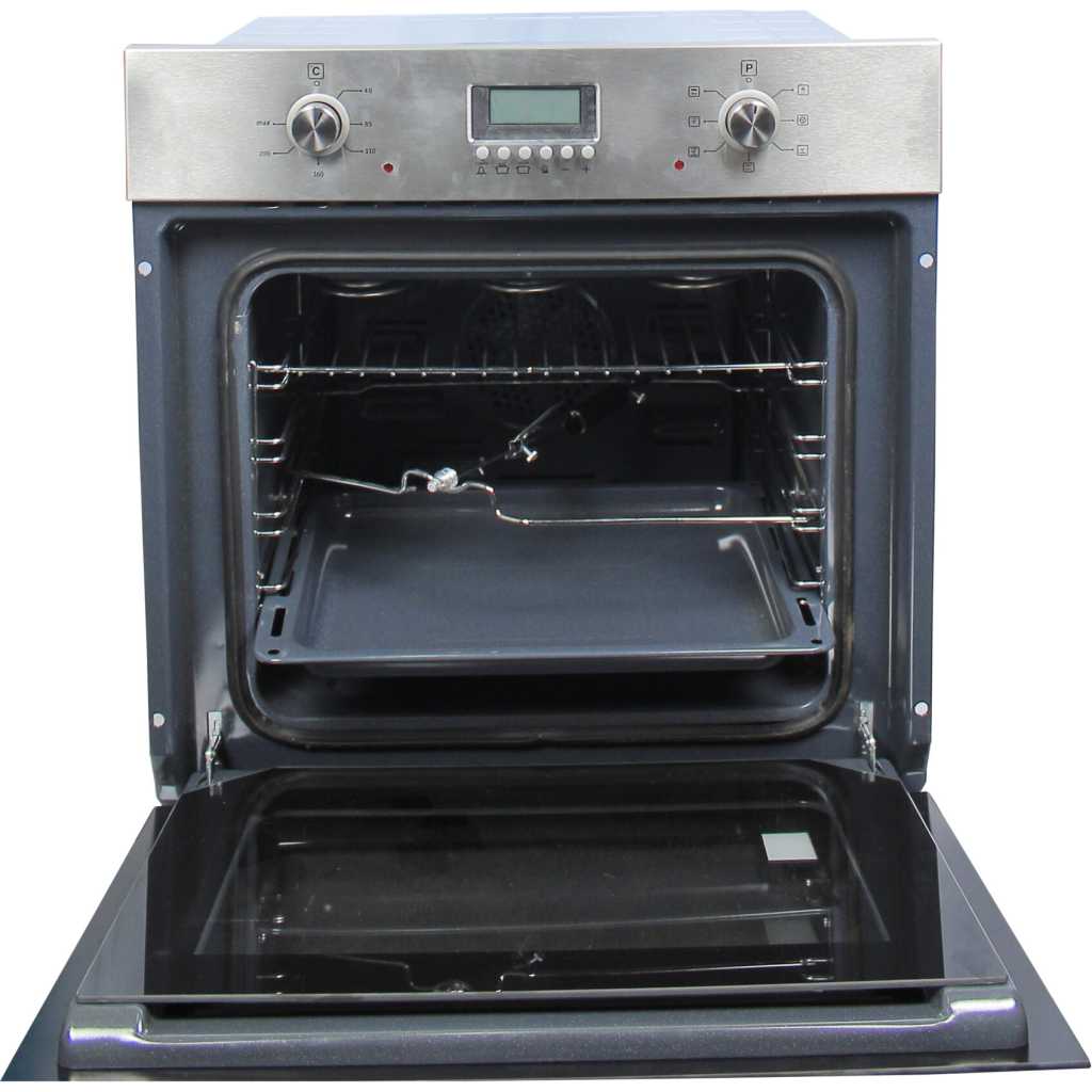 Blueflame 60cm Built-in Electric Oven 7000 BE7, Thermostat, Fan, Grill, Timer - Inox