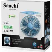 Saachi Box Fan With 3 Speed Control, 12-Inch – NL-FN-1733B - White