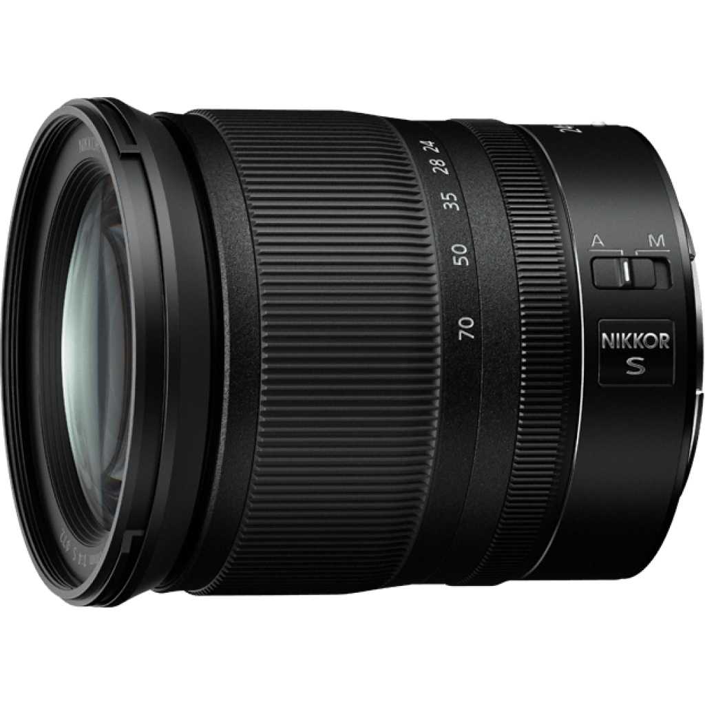 Nikon NIKKOR Z 24-70mm f/4 S | Premium Constant Aperture Mid-Range Zoom Lens for Z Series mirrorless Cameras - Black