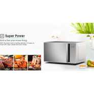 Hisense 30L Digital Microwave Oven H30MOMS9H | Grill, Child Lock Safety, 11 Power Levels, 6 Auto Cooking Menus - Silver