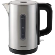 Panasonic 1.7L Kettle NC-K301STB, Cylindrical Body, Wide Opening Easy to Clean, LED Boil Indicator, Anti Scale Filter - Stainless Steel