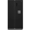 CHiQ 560 Litre Fridge CSS56NTIP3; Side by Side Refrigerator, Premium INOX, Inverter Technology, Multi- Air Flow, No Frost - Black
