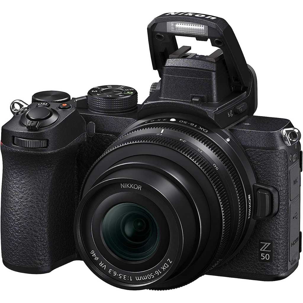 Nikon Z 50 With Wide-Angle Zoom Lens | Compact Mirrorless Stills/Video Camera With 16-50mm Lens, 20.9MP, WiFi, Bluetooth, 4K UHD Video - Black