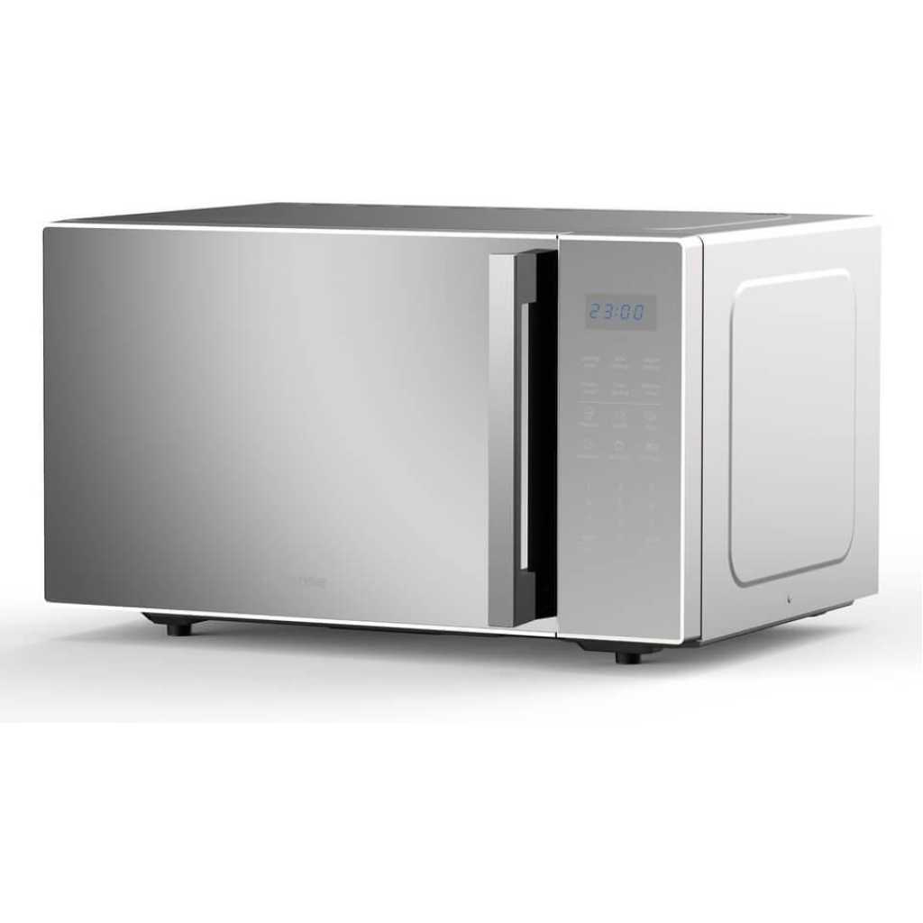 Hisense 30L Digital Microwave Oven H30MOMS9H | Grill, Child Lock Safety, 11 Power Levels, 6 Auto Cooking Menus - Silver