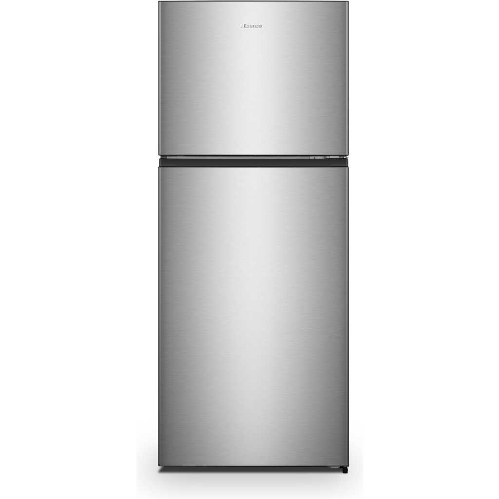 Hisense 488 - liters Refrigerator RT488N4ASU; Double Door Fridge, Frost Free Top Mount Freezer - Silver