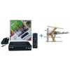 Phelistar FREE To Air TV Digital Decoder + A FREE Digital Receiver Antenna Black, Silver