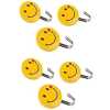 Self Adhesive Smiley Wall Steel Hooks Strong Wall Sticker Holder Door Hanger Hook (Pack of 10)