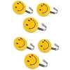 Self Adhesive Smiley Wall Steel Hooks Strong Wall Sticker Holder Door Hanger Hook (Pack of 10)