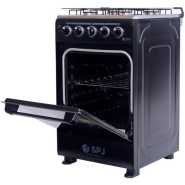 SPJ Full Gas Cooker 50x50cm, 4-Gas Burners, Auto Ignition, Oven and Grill - Black