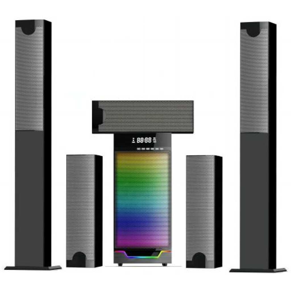 Global Star Bluetooth Speaker Home Speakers GS-9115 5.1 100watts 8" Multispeaker System