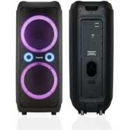 Saachi Professional Outdoor Speaker ( 2) Bluetooth/TWS/FM/LED Bundle With Wireless Mic