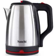 Saachi Original 2L Stainless Electric Kettle - Silver, Black & Red